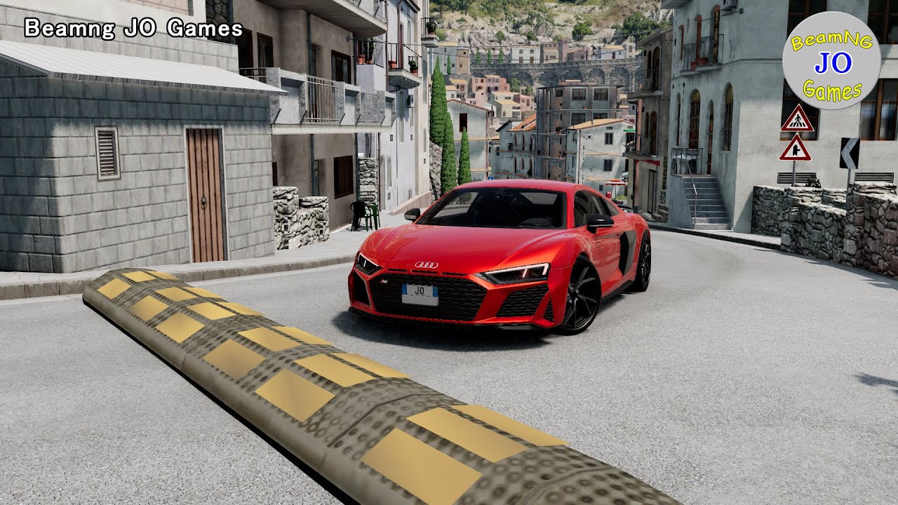 Cars vs Massive Speed Bumps #62 – BeamNG JO Games