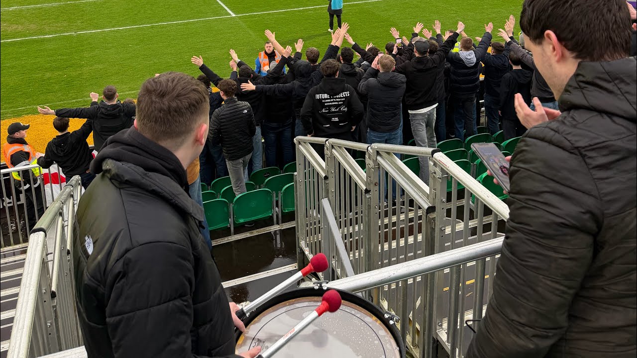 2025/2026 EFL League two Cambridge United fans at Newport county 21/2/26 