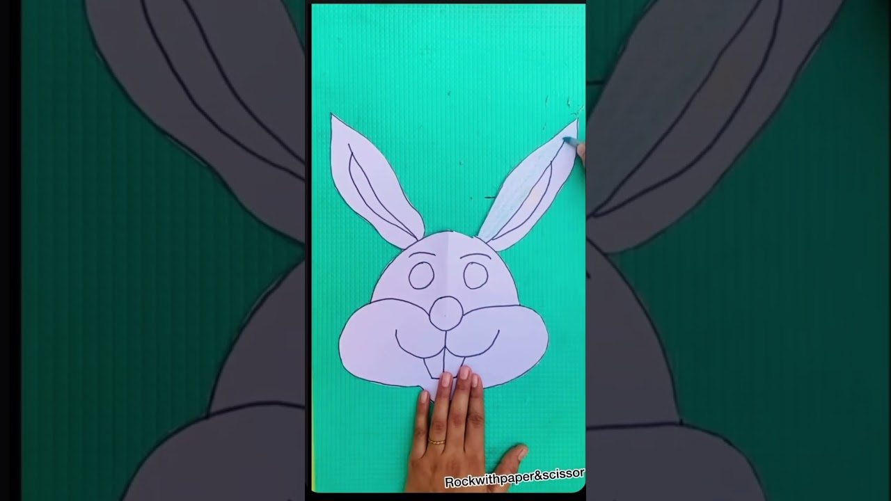 Day13/15 day challenge #Easy Rabbit 🐰 Face mask for kids #trending