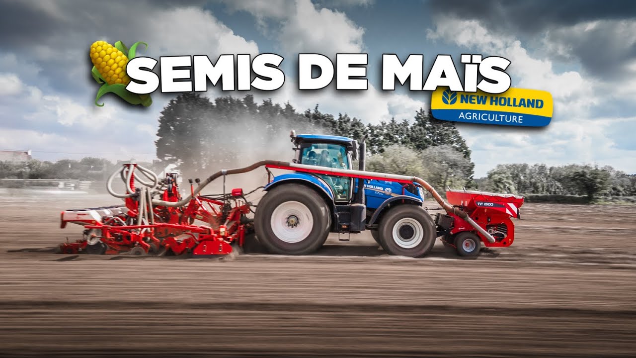😍 Semis de maïs 2021 l New Holland T7.270 et Kuhn Maxima 2 l ETA Des Abers 🌽