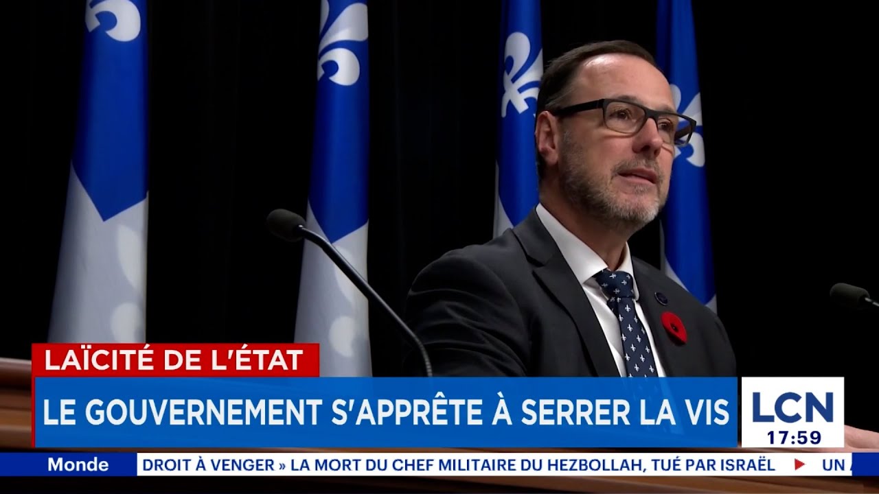 Laïcité de l'État: Québec s'apprête à serrer la vis