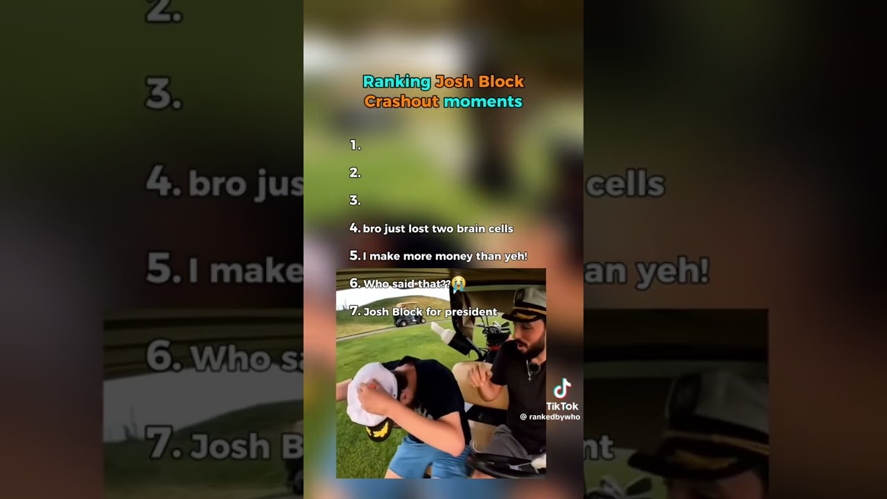 Ranking Josh Block Crashouts