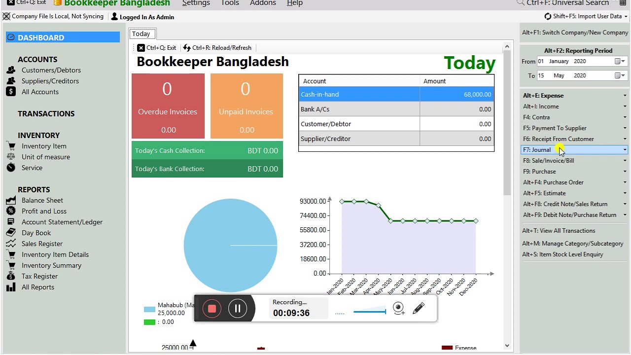 How Manage Your Employee Salary by Using Bookkeeper Software (Salary Payment Entry)