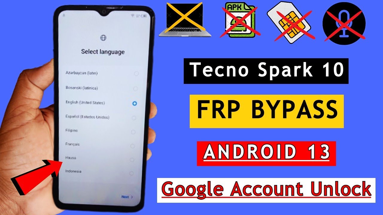 Tecno Spark 10 FRP Bypass Android 13 | Tecno KI5Q FRP Lock Unlock | Google Account Bypass Without PC