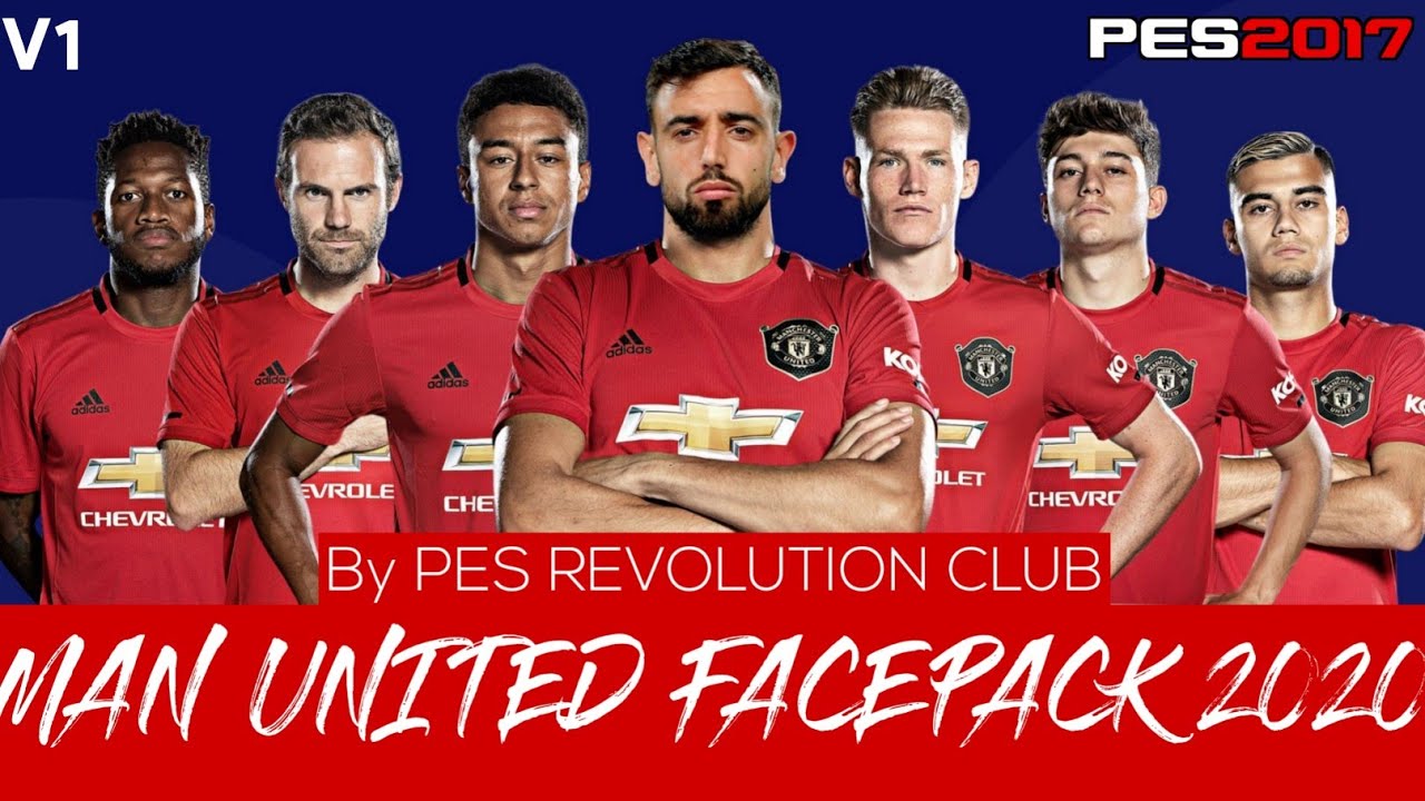 MAN UNITED FACEPACK v1 2020 FOR PES 2017 | BY PES REVOLUTION CLUB