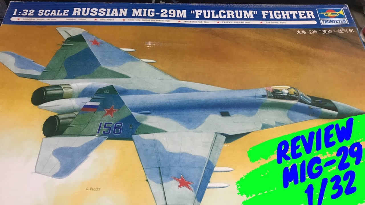 MIG-29  1/32 TRUMPETER REVIEW/UNBOXING - PLASTIMODELISMO
