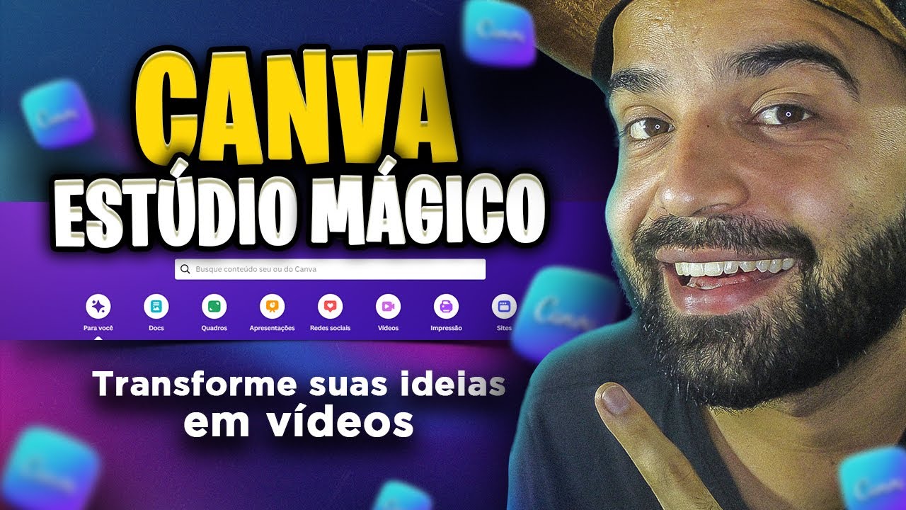 Canva Estúdio Mágico: A Inteligência Artificial que Transforma Suas IDEIAS EM VÍDEOS Gratuitamente