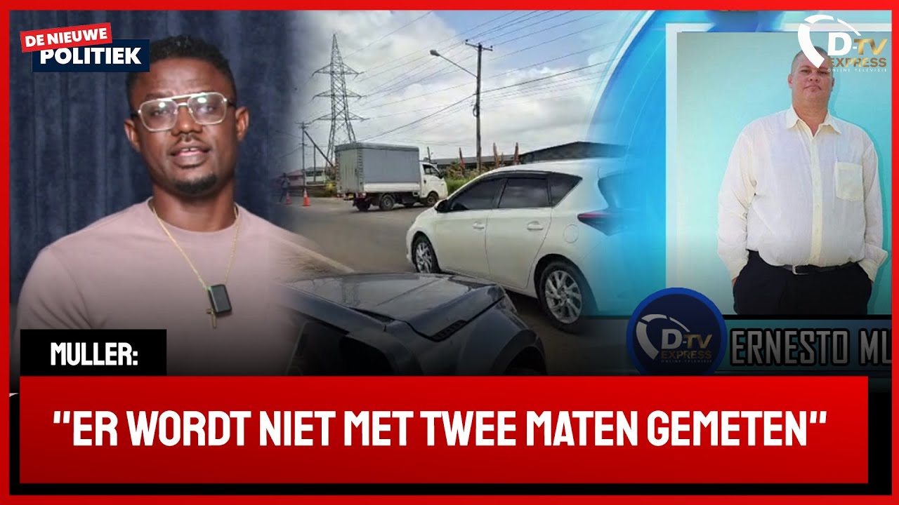 🚀 De Nieuwe Politiek Live • automobilisten klagen over  politie optreden Para brug (Suriname)