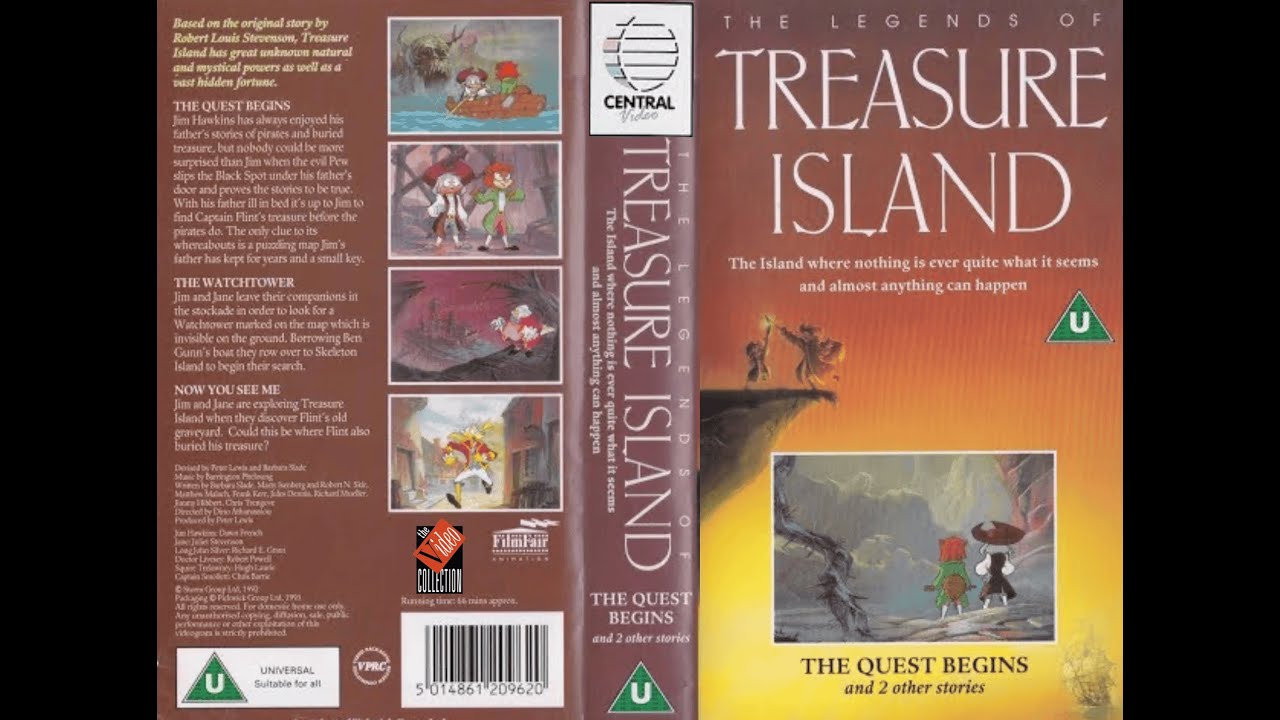 The Legends of Treasure Island: The Quest Begins and 2 Other Stories (1993, UK) (HOMEMADE VHS)