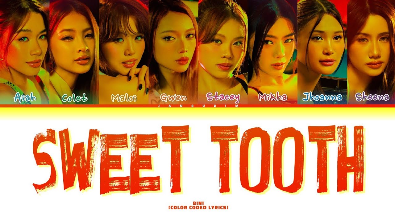 BINI Sweet Tooth Lyrics (Color Coded)