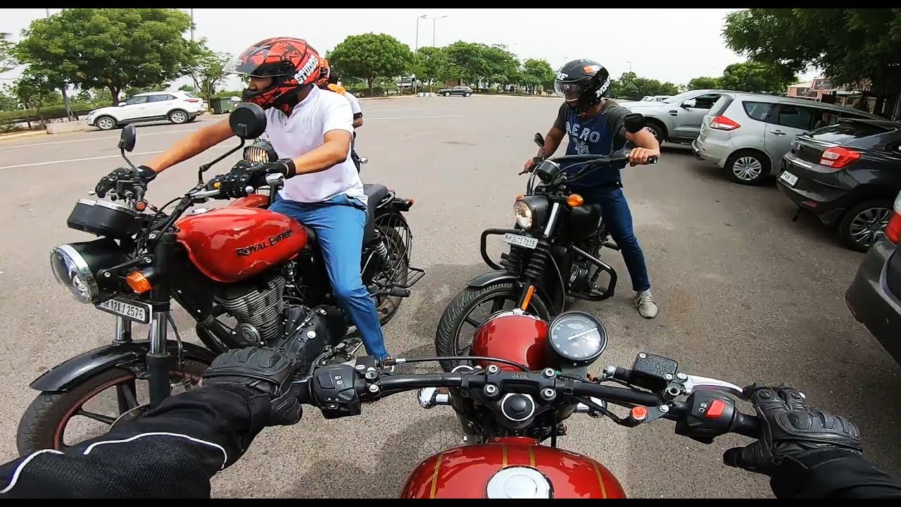 Drag Race: Jawa 42, Bajaj Dominar 400 and Royal Enfield Thunderbird X