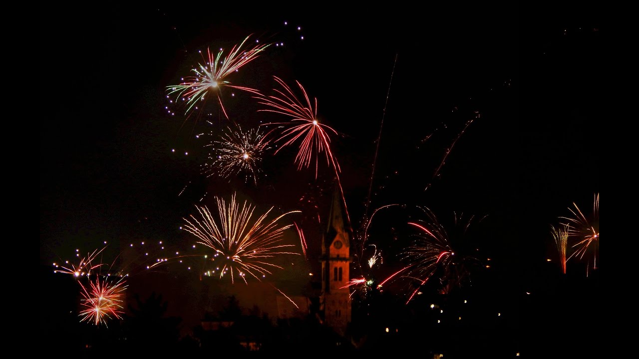 Silvesterfeuerwerk über Erbendorf 2015/2016