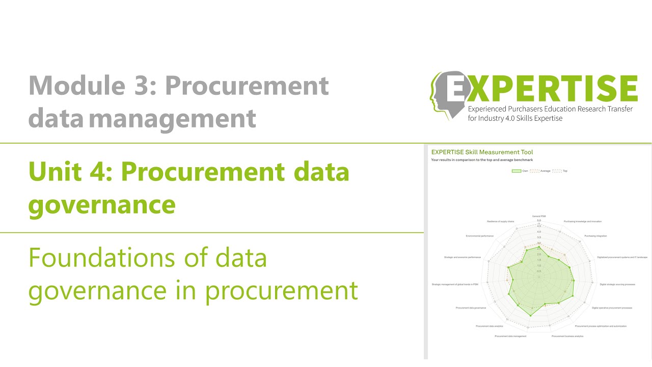 Procurement data governance: Foundations of data governance in procurement