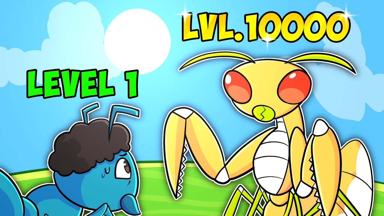 Uma FORMIGA LVL 1 Pode Derrotar UMA INSETO GIGANTE LVL 1000?