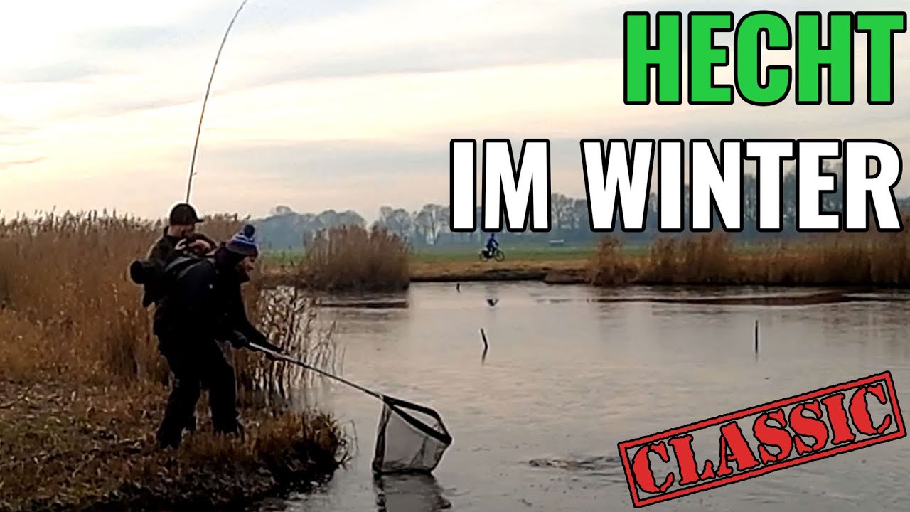 Im Winter auf Hechte am Polder! || Classic Folge || Pantoffel angelt