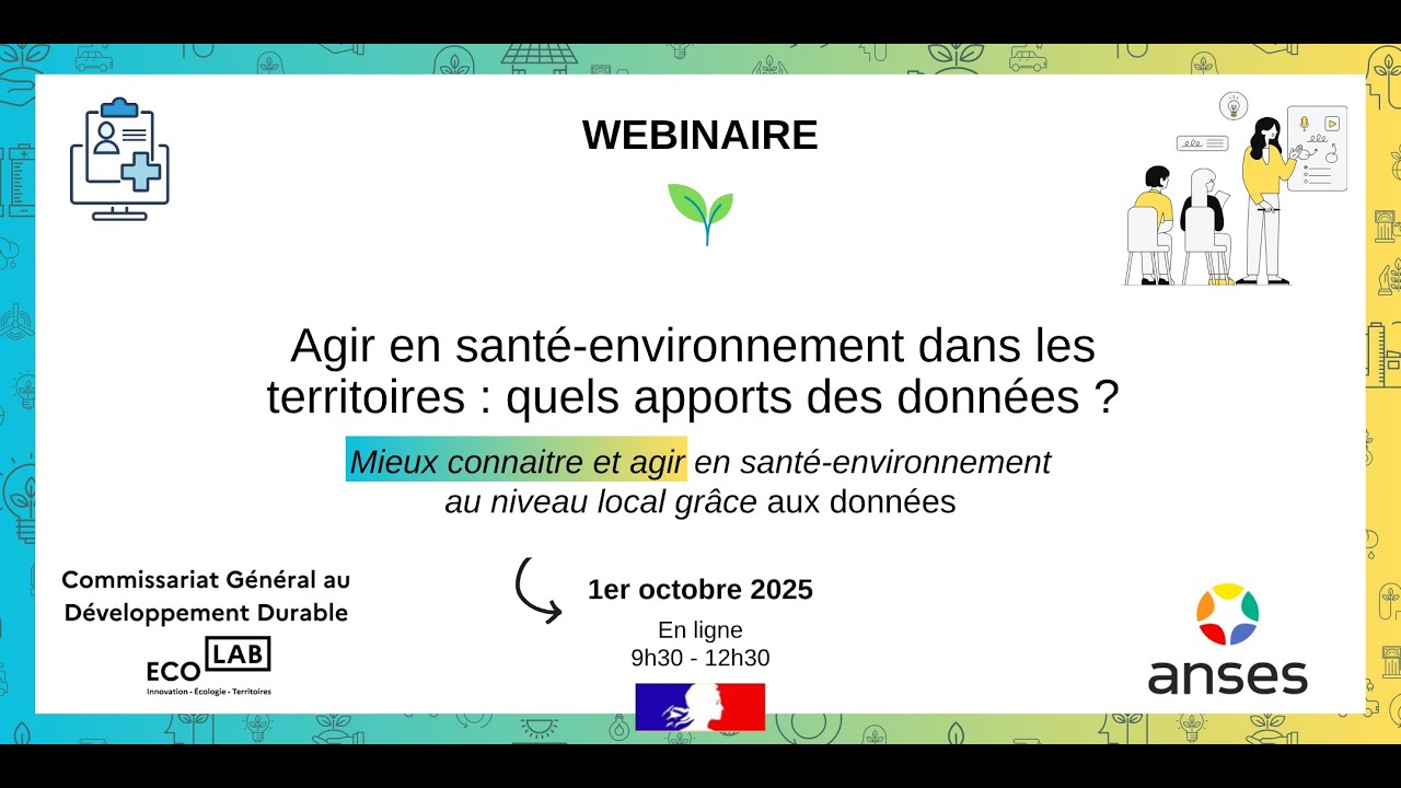WEBINAIRE - Agir localement en santé-environnement : quels apports des données ?