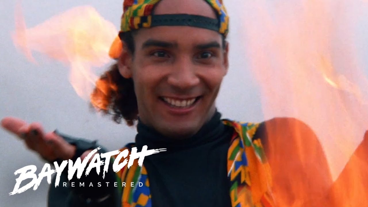Playing With FIRE! Eddie's Tower Gets Set On Fire! Will He Make Out? Baywatch Remastered