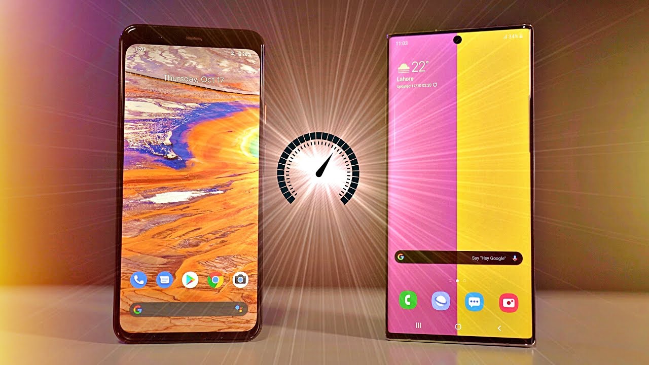 Google Pixel 4 XL vs Samsung Galaxy Note 10 Plus - Speed Test! *WOW*