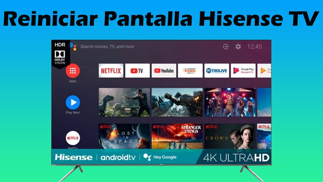 Como reiniciar una pantalla Hisense smart TV