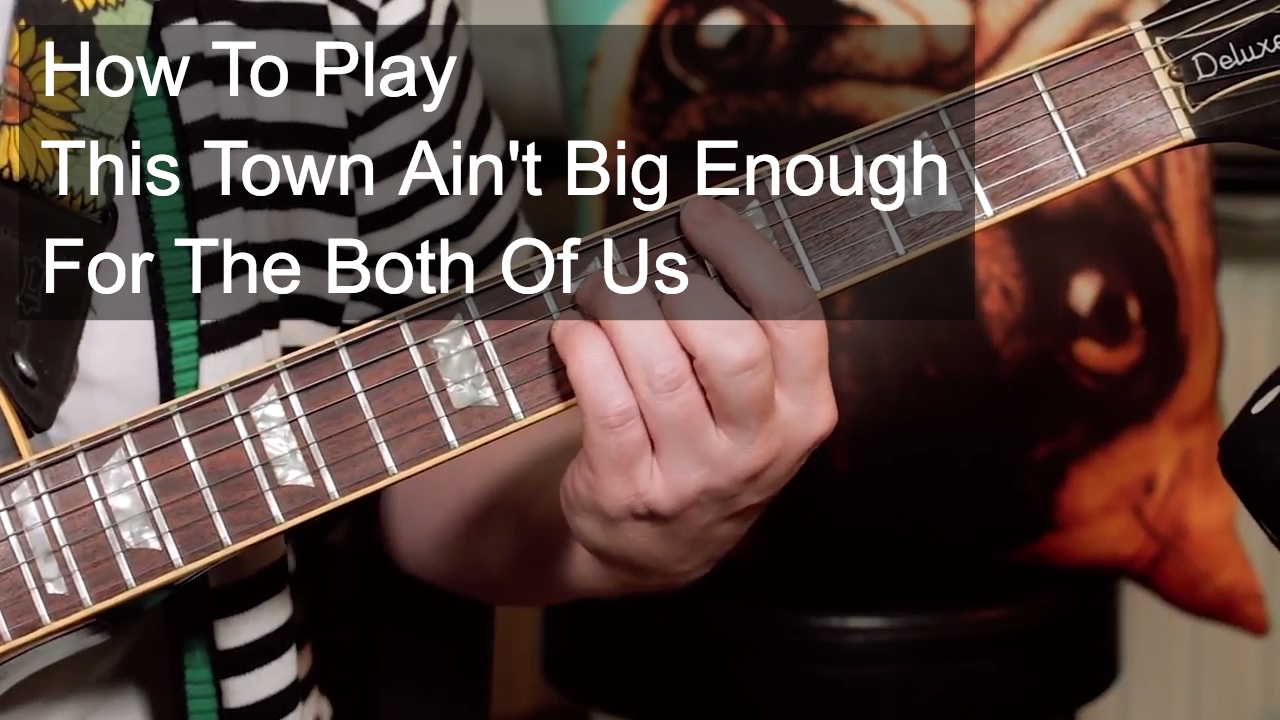 'This Town Ain't Big Enough For The Both Of Us' Sparks Guitar Lesson