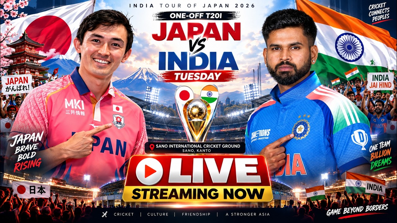 🔴 LIVE Japan vs India LIVE | One-Off T20I | India Tour of Japan 2026 | JPN vs IND LIVE STREAMING