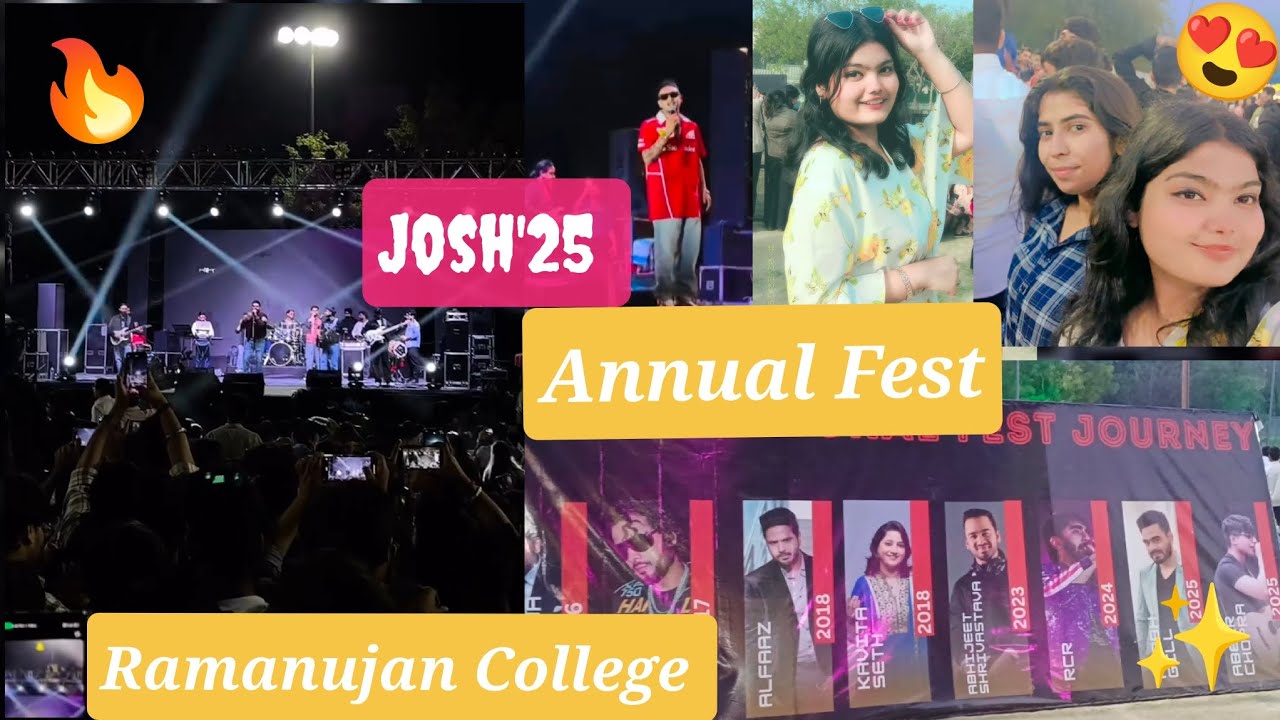 Ramanujan College Annual Fest🔥 ft. JOSH'25 ✨ || Prabh Gill on the stage🥵 || Delhi University📍|