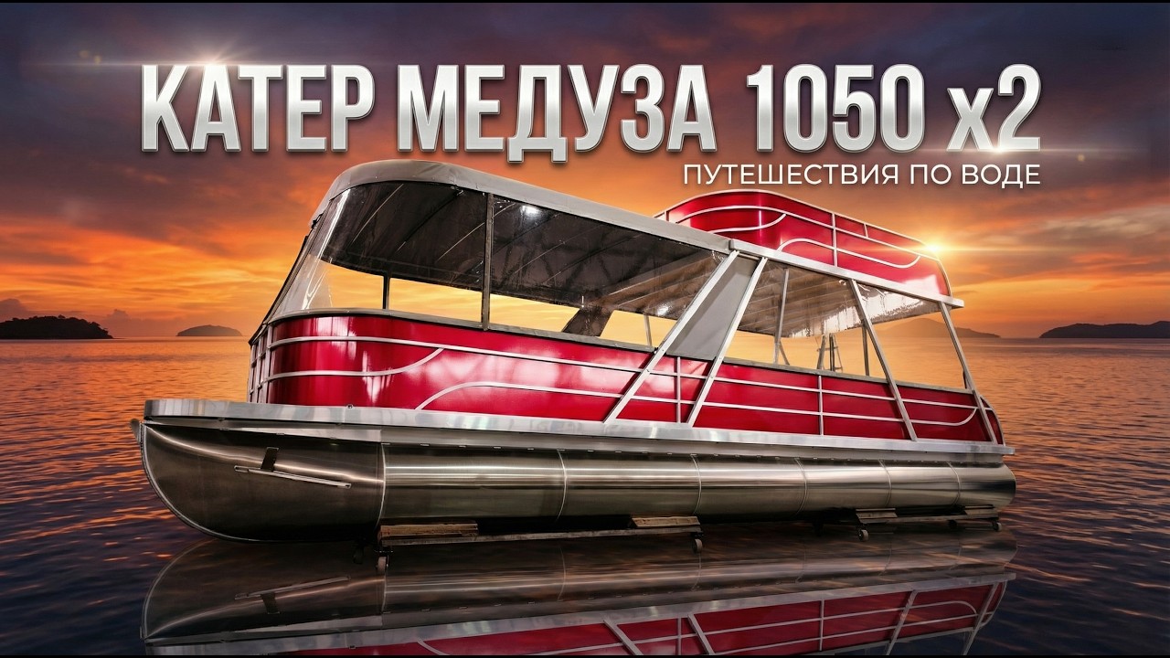 Понтонный двухэтажный катер Медуза 1050 2х