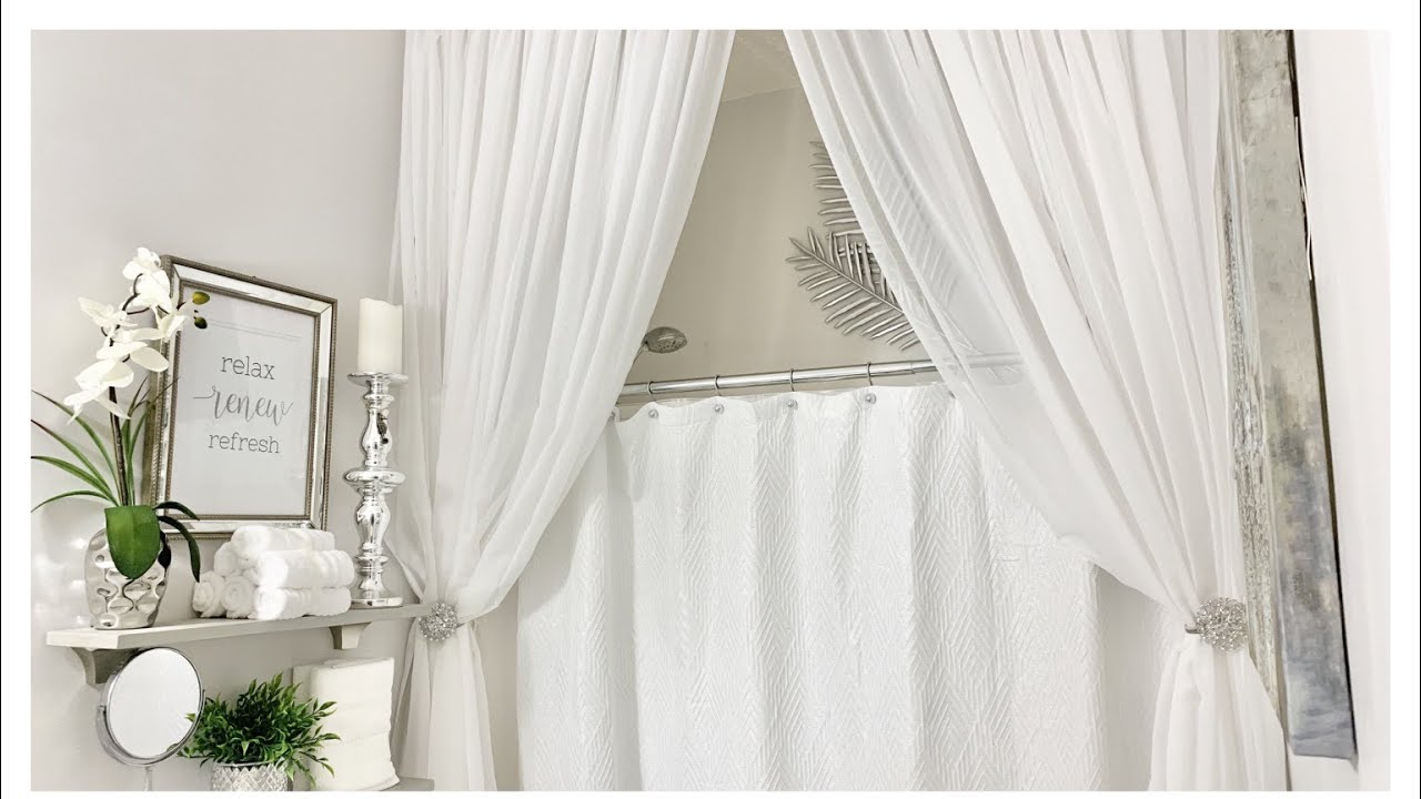 PART 2 - BATHROOM DECORATING IDEAS - SHOWER CURTAIN AND DECORATIVE TOWELS