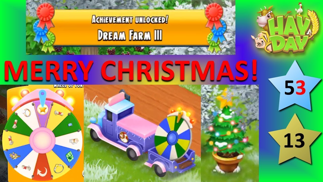HAY DAY - MERRY CHRISTMAS! HAPPY HOLIDAYS! WHEEL OF AWESOME EVENT! PRIZE PERMITS, I WIN NOT! RESPIN!