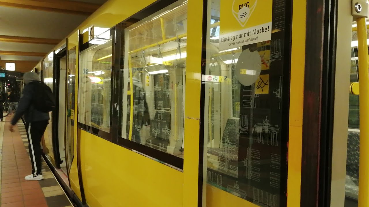 U-Bahn Berlin Mitfahrt von Hermannstraße bis Wittenau im H01 auf der U8