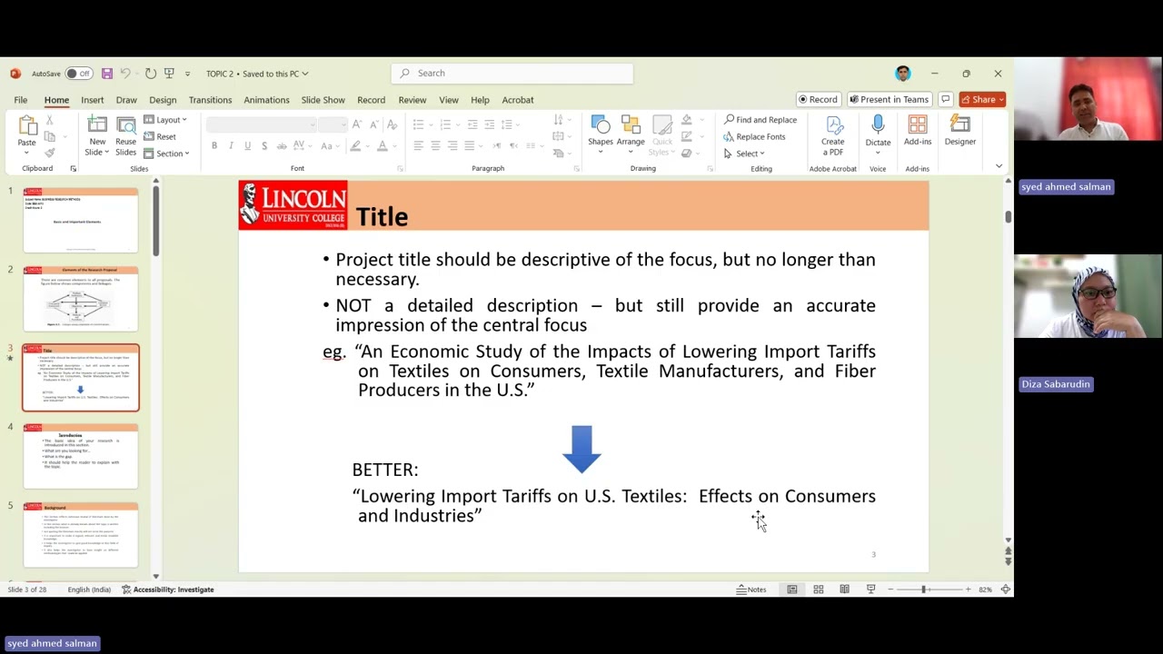 BUSINESS RESEARCH Class 2 T3-5