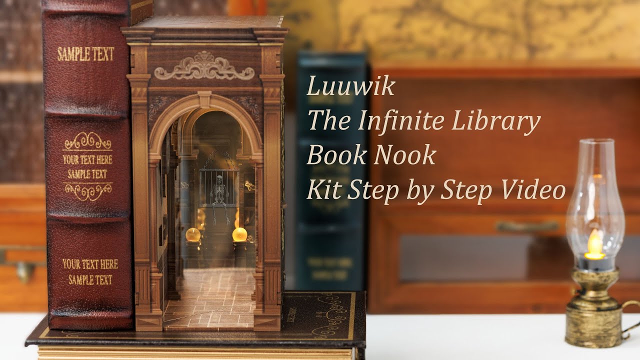 The Infinite Library Book Nook Kit Step by Step Video