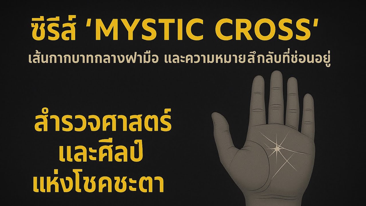 Mystic Cross กากบาทกลางมือ: ไขรหัสลับ พลังซ่อนในใจคุณ ดูลายมือตัวเองให้ขาด เส้นนี้มีมากกว่าความเชื่อ