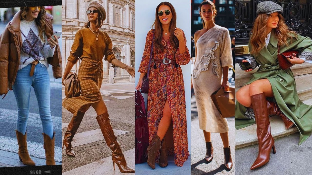 Outfits de Mujer con Botines y Botas Marrones 2024 🌹