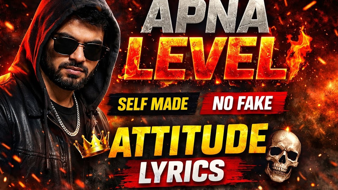 Attitude Motivation Lyrics 🔥 | Killer Hinglish Lines | Apna Level | Self Made Vibes
