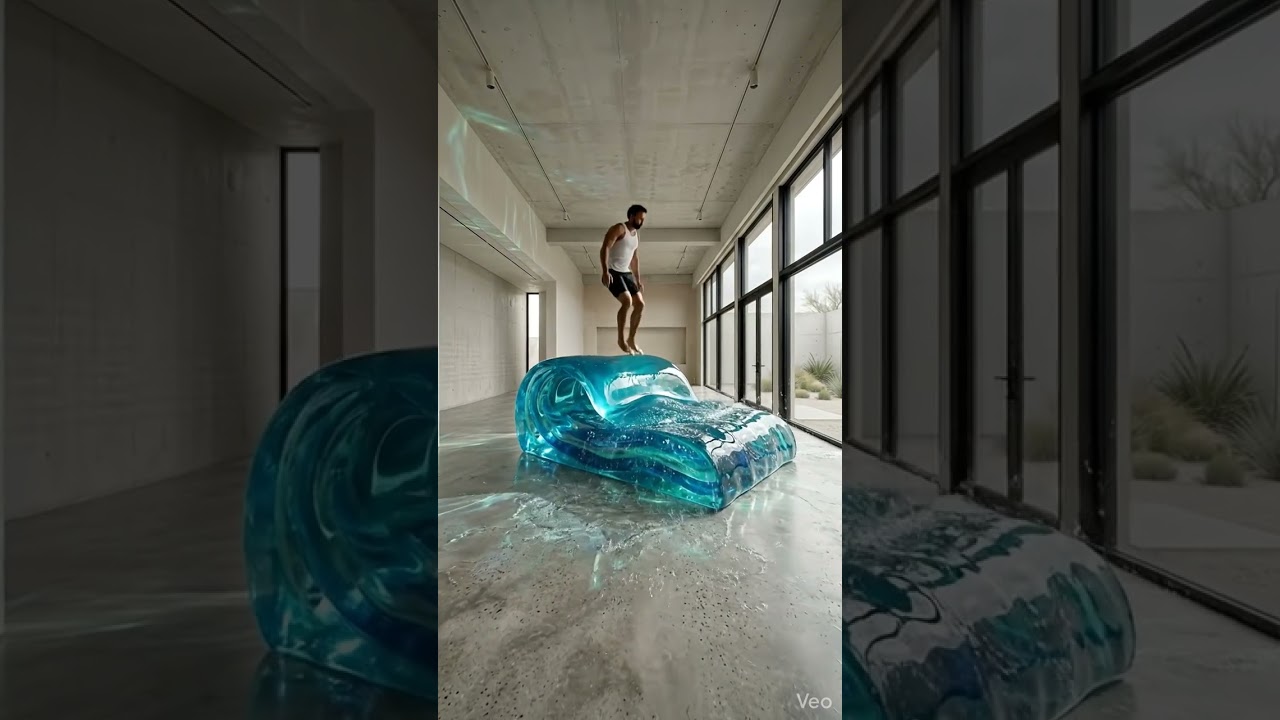Jumping on a Wave Jelly Bed… (Oddly Satisfying)