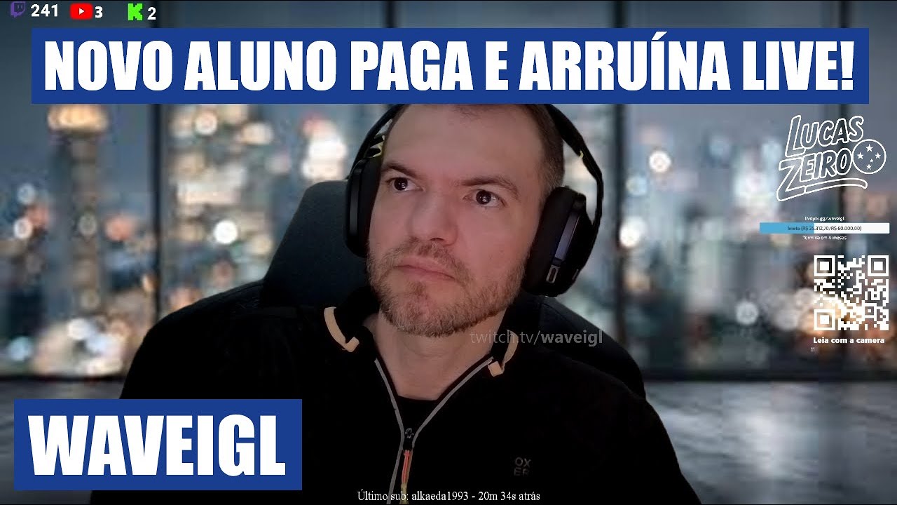 Novo aluno PAGA para jogar com Wave e ARRUÍNA a live!