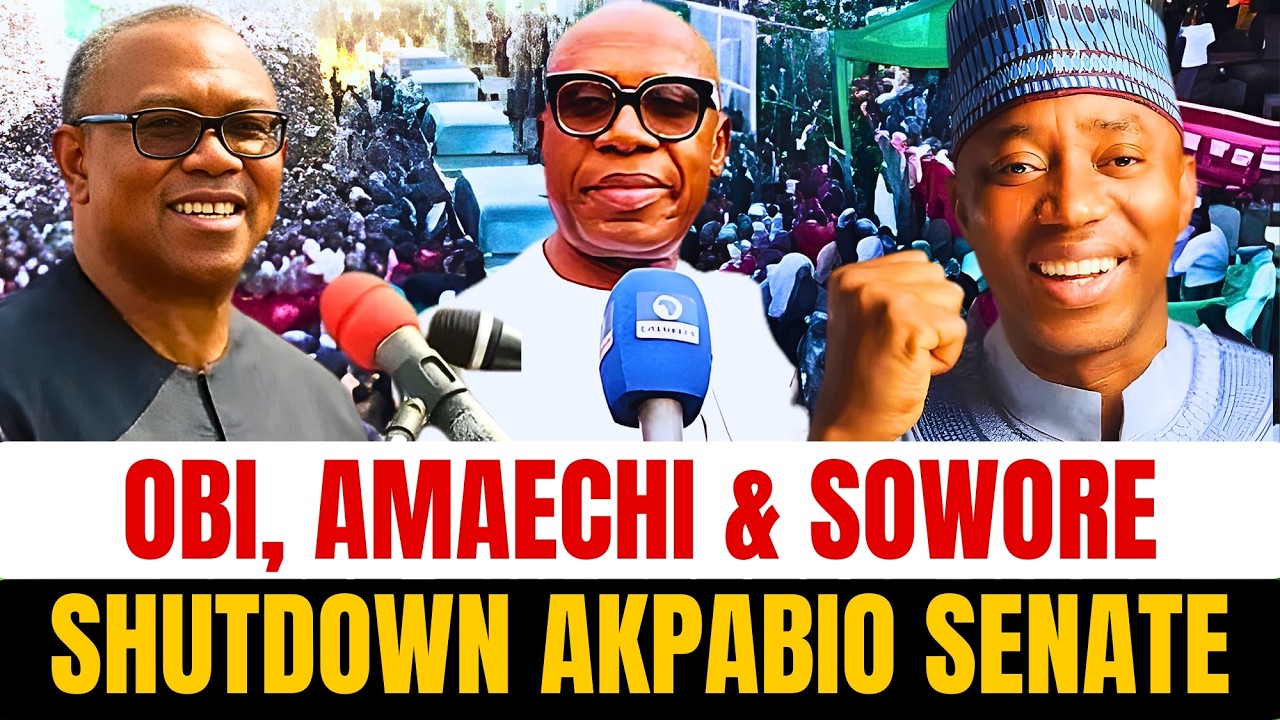Peter Obi, Sowore & Amaechi SHUTDOWN Senate, Akpabio Surrenders