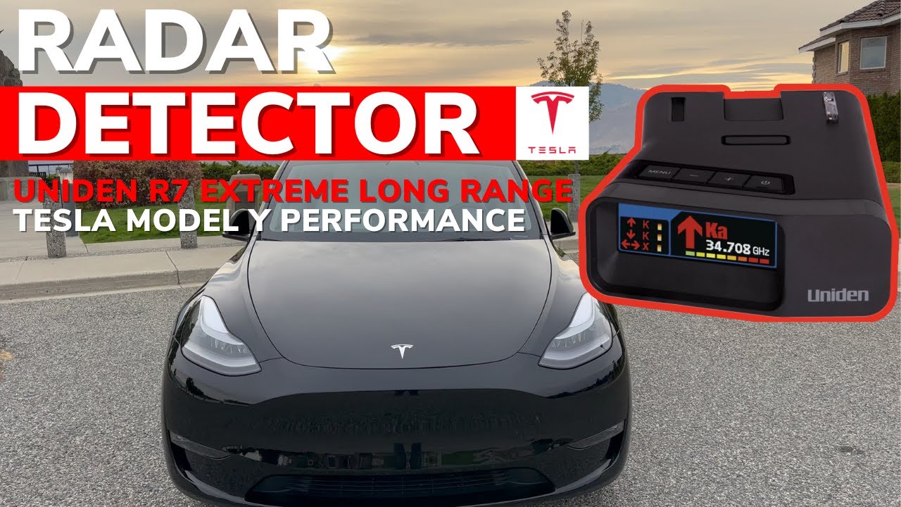 Радар-детектор + производительность #Tesla Model Y: обзор Uniden R7 (4K)