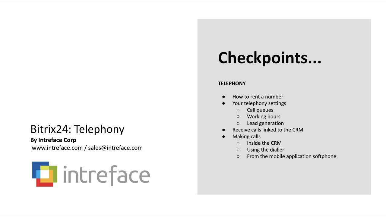 Bitrix24: Telephony (Remote Working)