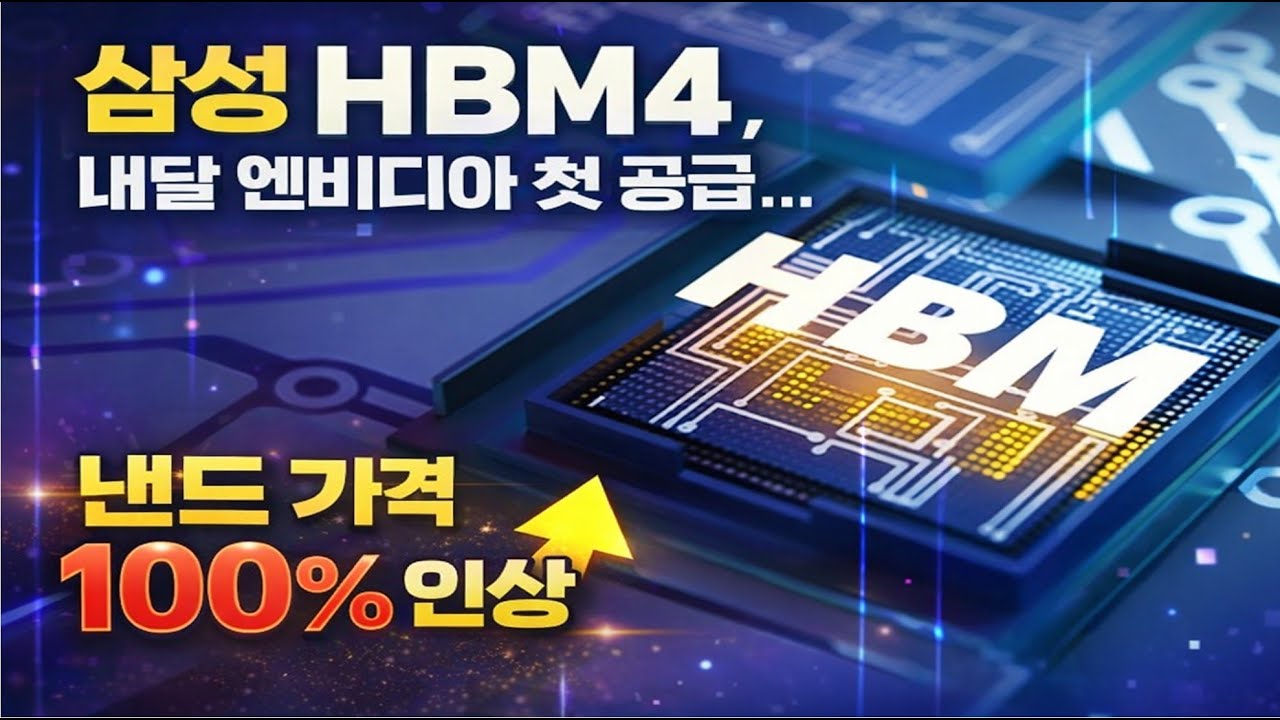 “삼성 HBM4, 내달 엔비디아 첫 공급