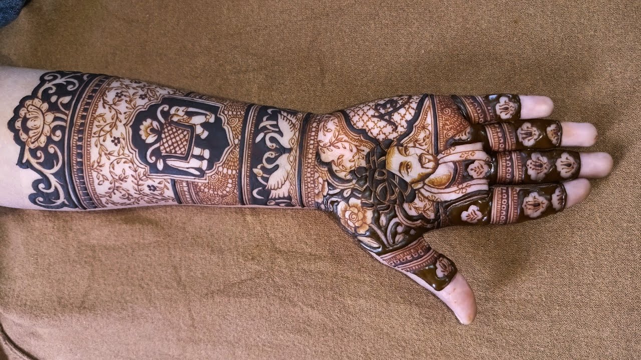 Learn bridal mehndi design step by step|||3/4groom mehndi design|||Neha Ravat