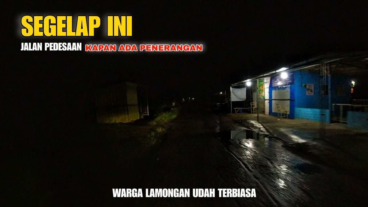 Деревенские дороги в Ламонгане такие темные.