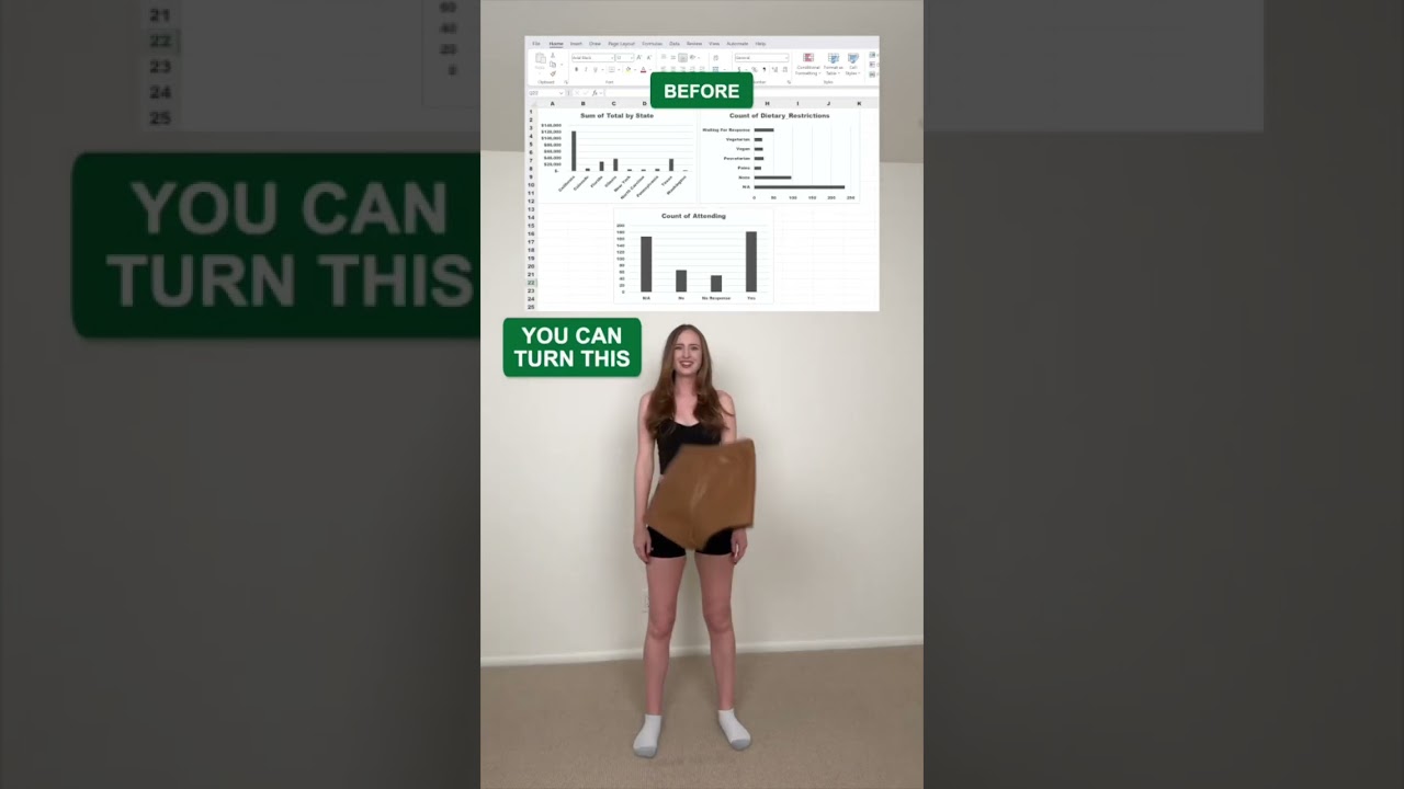 Turn boring reports into powerful dashboards in just 1-hour⚡#excel #exceltips #exceltraining