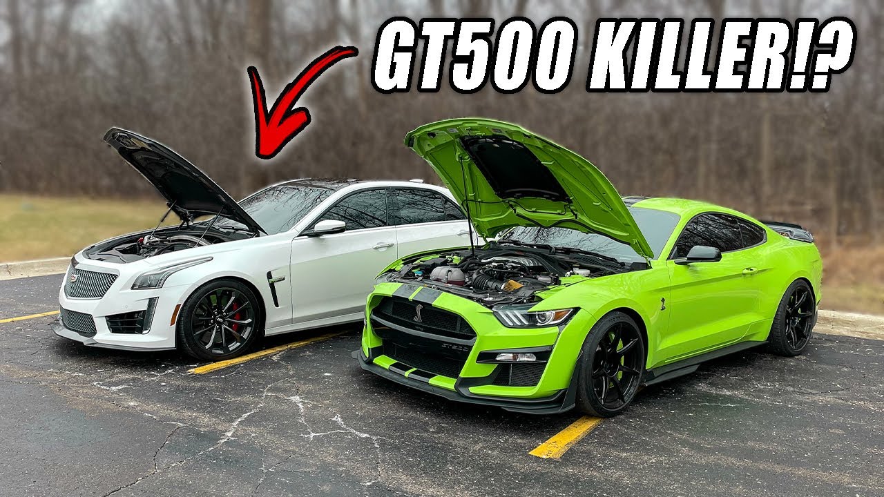 800-сильный CADILLAC CTS V задел мой Shelby GT500?! *БЕЗУМНАЯ ГОНКА*