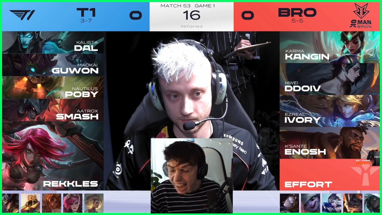 Caedrel Goes Crazy For T1 Poby's Katarina Pick