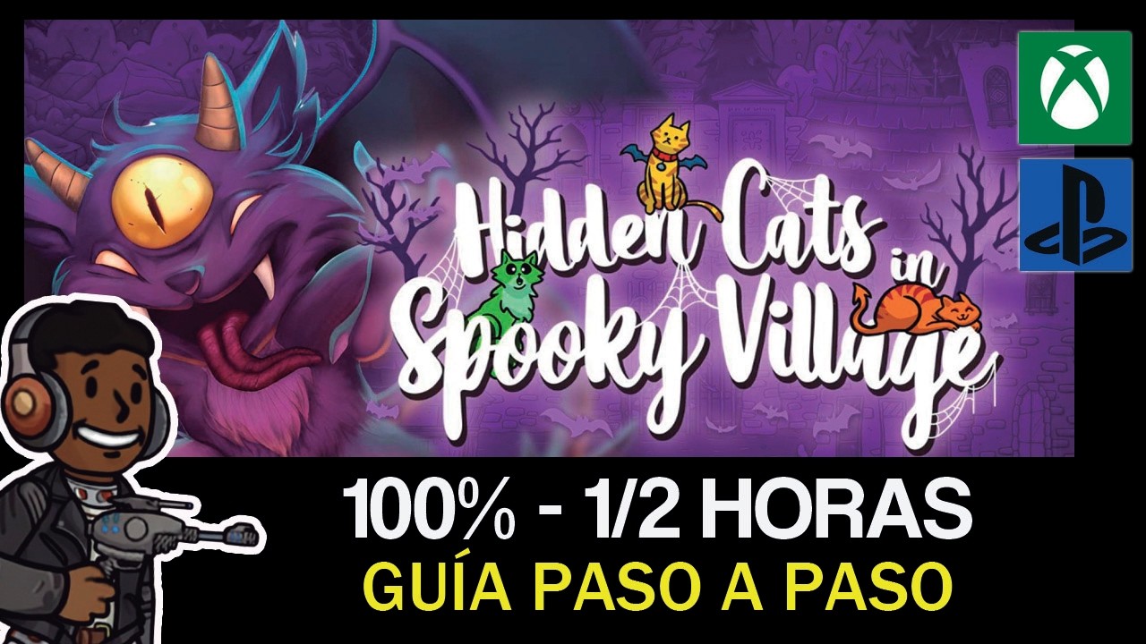 HIDDEN CATS IN SPOOKY VILLAGE - Guía completa [LOGROS/TROFEOS]