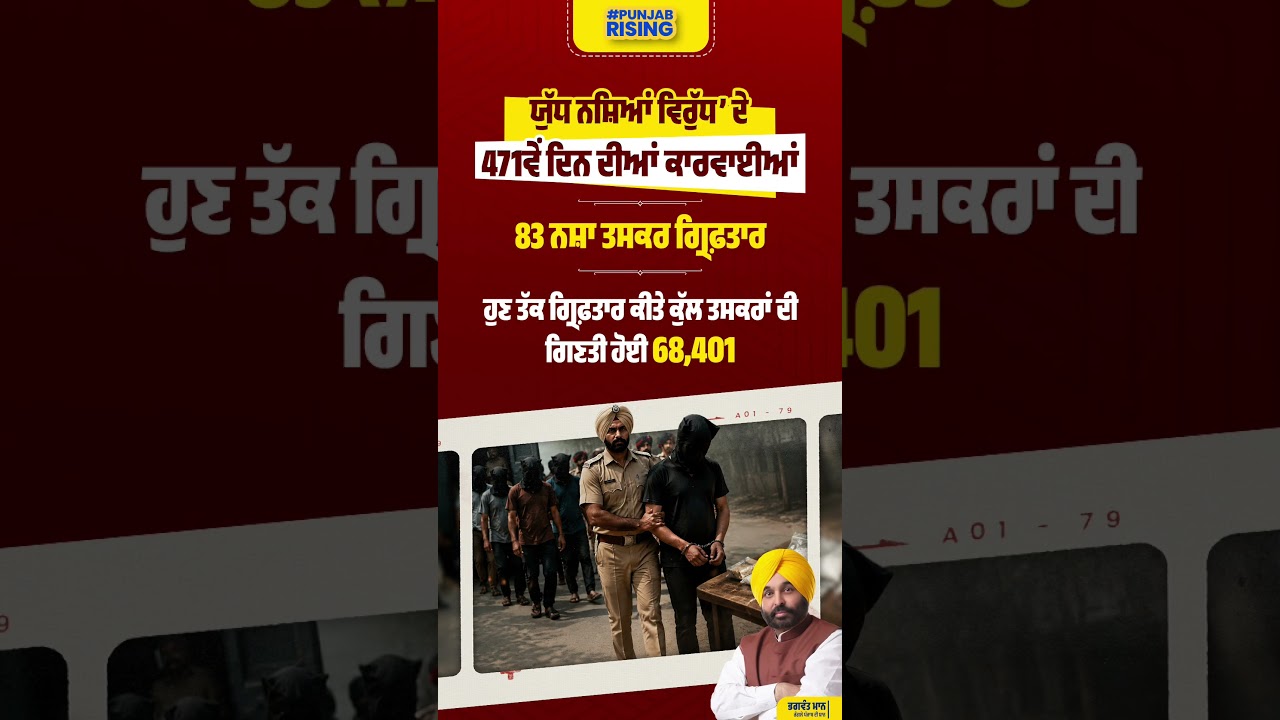 ਯੁੱਧ ਨ+ਸ਼ਿ+ਆਂ ਵਿਰੁੱਧ&rsquo; ਦੇ 471ਵੇਂ ਦਿਨ ਦੀਆਂ ਕਾਰਵਾਈਆਂ  #bhagwantmann