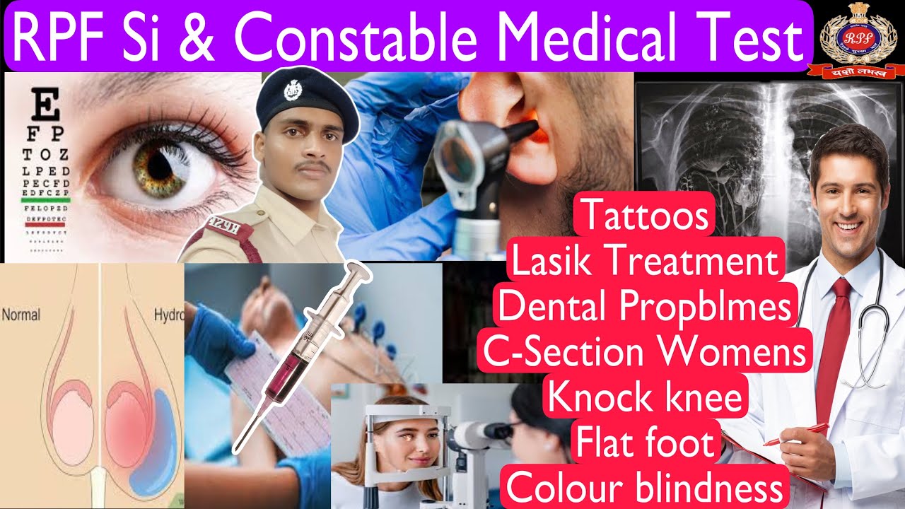 #RPF Si & Constable Medical Test||B1 ఈ Problems ఉంటే #RPF Medical Unfit అవుతారు #Lasik Surgery