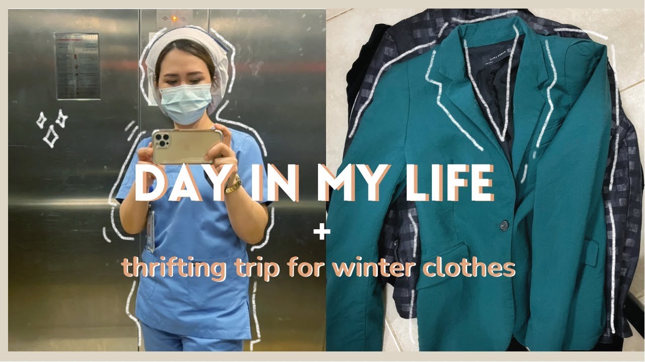 Day in a life | 12 hour shift of a nurse in Riyadh, Thrifting for winter clothes